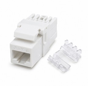 Cat 6e utp network module(jack couple)/White/(FOR USE IN (ACC-031)