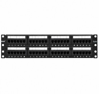Network Pacht Panel 12 puertos Cat 6e 1U 19 inch/ Rack (ACC-P-004)