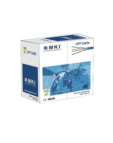 MKI_Network Cable,UTP,Cat5e, 4pairs,Blue,CCA (CAB-001)